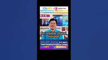 #cayintech  showcasing the Robustie digital signage solution on #computex2024