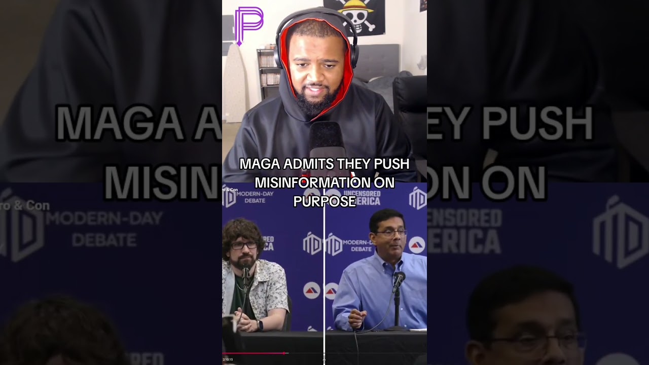 MAGA ADMITS THEY PUSH MISINFORMATION ON PURPOSE #MAGA  #politicaldebate #donaldtrump #destiny