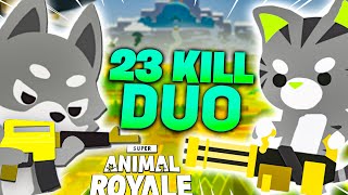 Super Animal Royale Gameplay - INSANE 23 Kill Duo screenshot 5