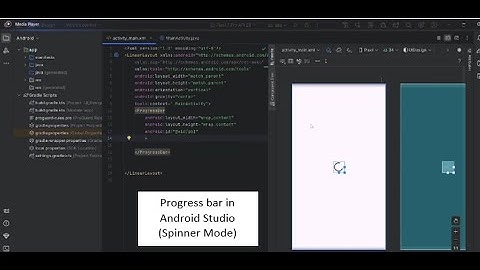 Spinner Progress Bar In Android Studio | Implementation | Line by line explanation |  MSBTE | 22617|