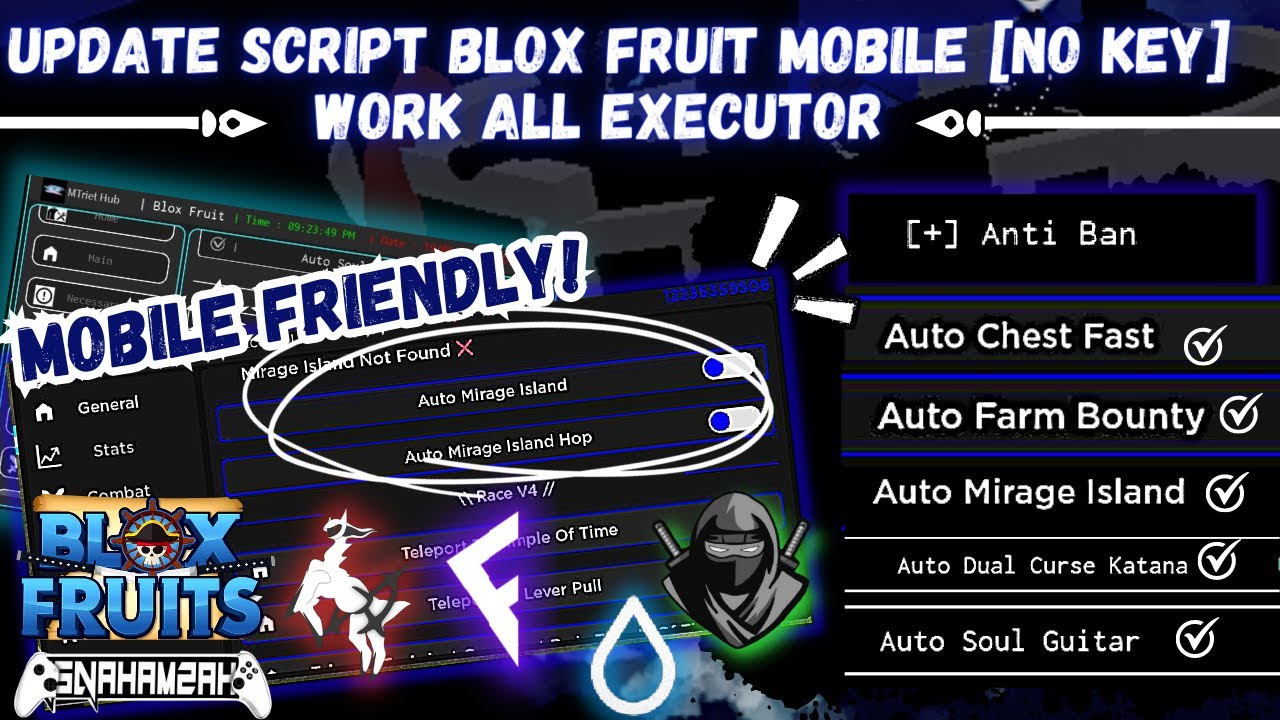 UPDATE ] BLOX FRUIT SCRIPT mobile RACE V4 NO KEY, AUTO SUMMON MIRAGE, AUTO GEAR, AUTO TRIAL