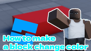 HOW TO MAKE A COLOR CHANGING BLOCK IN ROBLOX STUDIO!