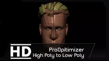 3Ds max - Reduce the model (high poly to low poly) (ProOptimizer)