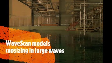 WaveScan models (1:8 & 1:16) capsizing in waves