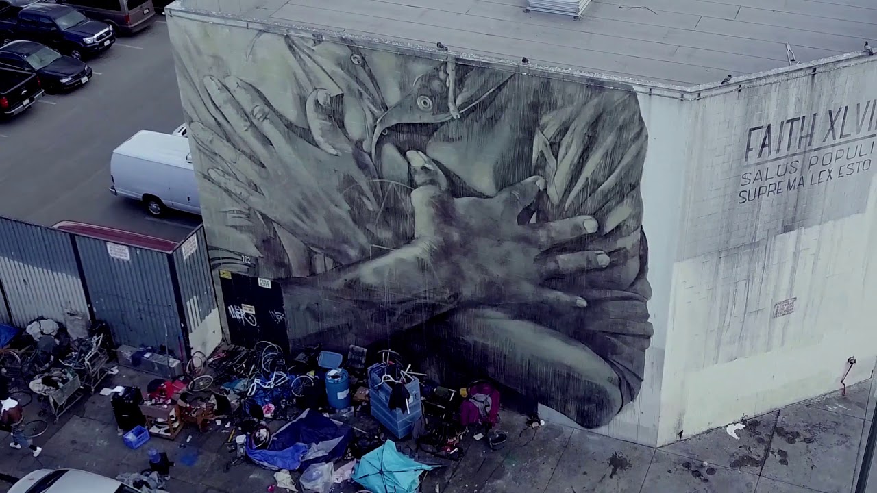 Salus Populi Suprema Lex Esto - Skid Row, Los Angeles -  Faith47, 2018