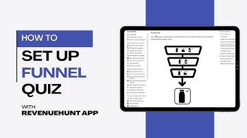 HOW TO | Set Up a Funnel Quiz | RevenueHunt App