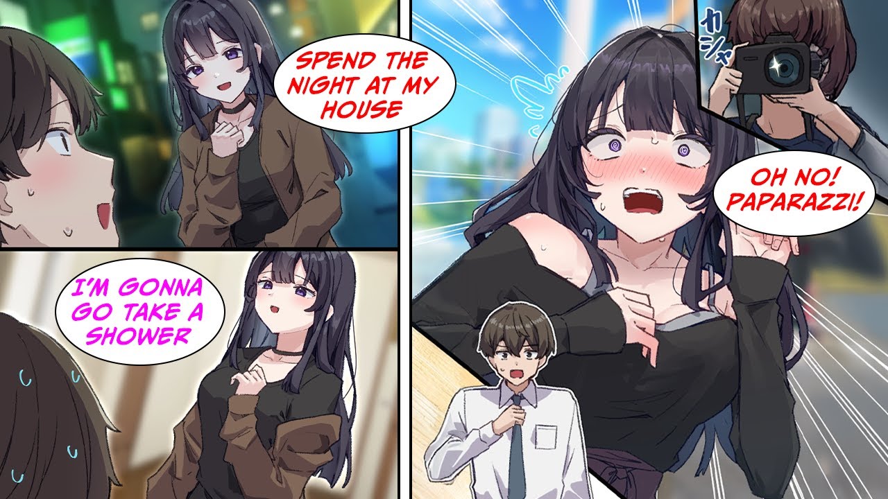 [Manga Dub] My favorite idol let me stay at her place, but our picture got taken so... [RomCom]