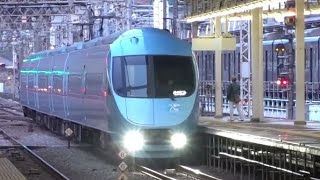 小田急線 ロマンスカーMSE、EXEα、3000形 海老名駅 (通過・発着シーン)