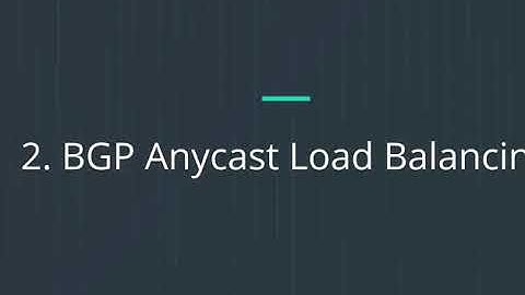 BGP anycast
