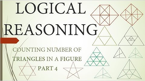 LOGICAL REASONING - Count of Triangles in a figure - part 4