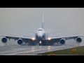 AMAZING Wet Runway Action! Landings & Take offs at East Midlands Airport! 17-10-21