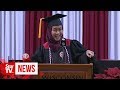 Malaysian student gives uplifting speech at US commencement ceremony