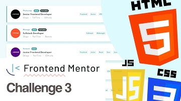 LIVE SESSION: Frontendmentor.io Challenge 3 - building a jobs listing page