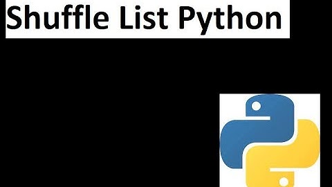 How to Shuffle a List in Python | Random Module | Inbuilt Module