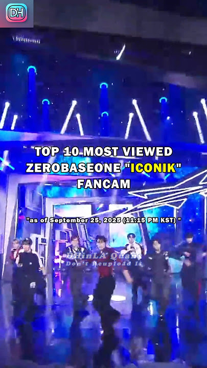 TOP 10 MOST VIEWED ZEROBASEONE ICONIK FANCAM #shorts #zerobaseone #zb1 #iconik #fancam