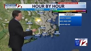WPRI 12 Weather Now 5/11/26 Sunny Nice Tuesday