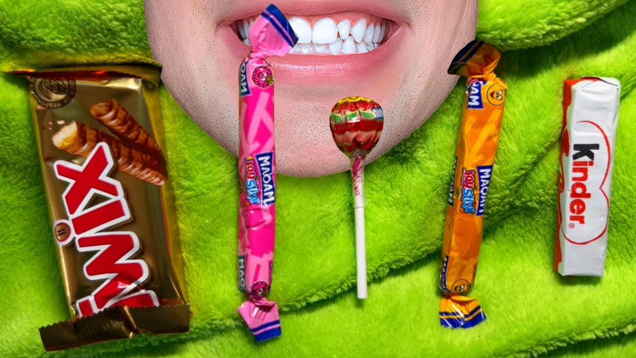 ASMR Candy and Chocolate | Satisfying Crinkles | No Talking - YouTube