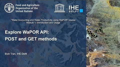 [WAPOROCW] M1-5.2 Explore WaPOR API