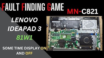 LENOVO IDEAPAD 3 | 81W1| SOME TIME DISPLAY ON AND  SUDDENLY OFF PROBLEM SOLUTION | NM-C821 | #lenovo