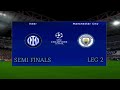 eFootBall PES 23 | INTER MILAN VS MAN CITY | CHAMPIONS LEAGUE | SEMI FINAL | LEG 2 | PS2 GAMEPLAY
