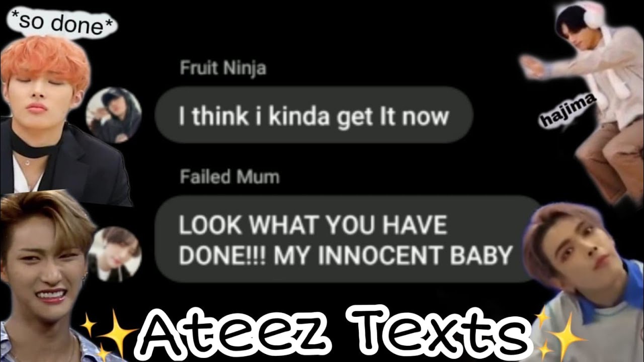 Ateez Texts-Sangi[Seniorita Camila Cabello&Shawn Mendes] Lyric Prank|Wootube