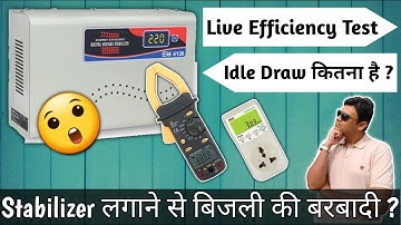 [Hindi] Power Waste? Microtek Stabilizer Idle draw & Efficiency LIVE TEST | Should you buy it?