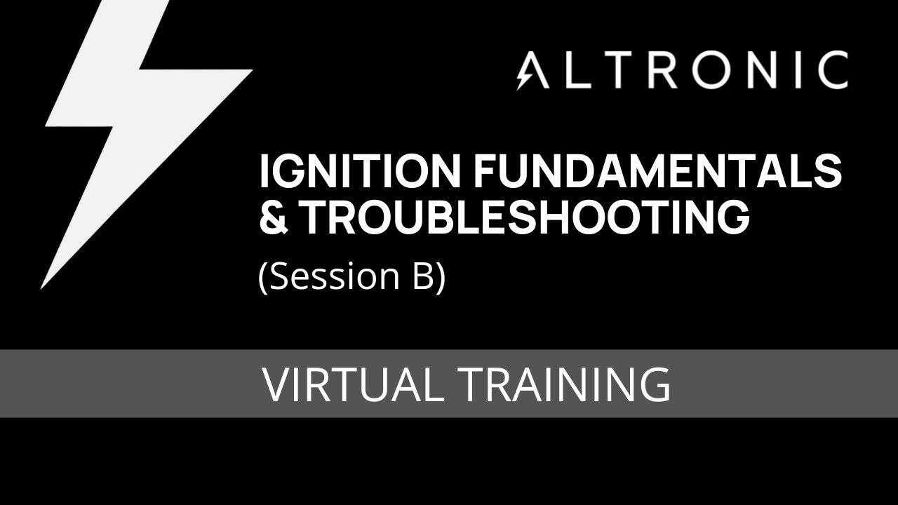 Ignition Fundamentals & Troubleshooting (session B) Altronic III and V