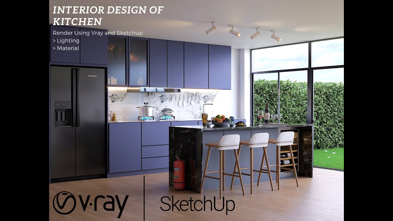 Interior Rendering | Vray for Sketchup - YouTube