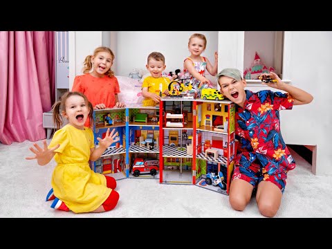 Five Kids Rescue mission with heroic professions Heroes toys for children