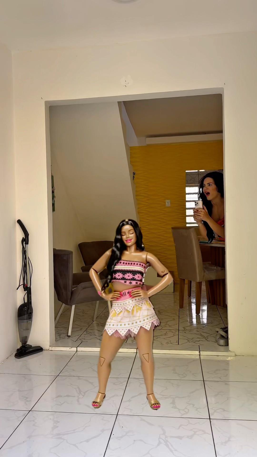 Moana \u0026 Moaninha! ?? #moana #transition #ia #ai