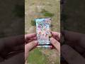 Outdoor ASMR pokemon pack opening. Stellar crown. #pokemon #pokemontcg