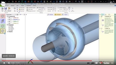 CFturbo Conceptual Design of a Mixed-Flow Bowl Diffuser Pump