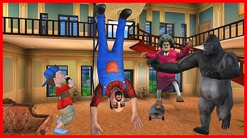 Scary Stranger 3D New UPDATE New Levels Upside Down Unlocked - Gameplay Android iOS