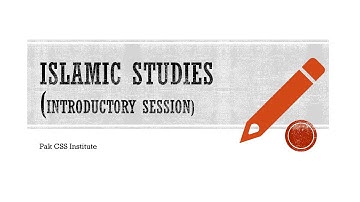 CSS Islamic Studies by Yusra Gilani (47th Common, OMG)