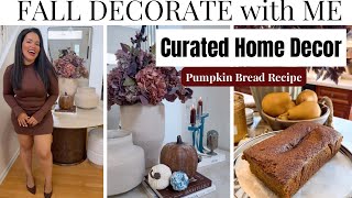 FALL DECORATE WITH ME PT2|| NEW ENTRYWAY TABLE STYLING ||PUMPKIN BREAD RECIPE + AUTUMN KITCHEN DECOR @Inspirationbycp