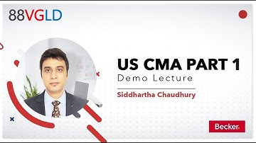 Demo Lecture | US CMA Part 1 | Siddhartha Chaudhury