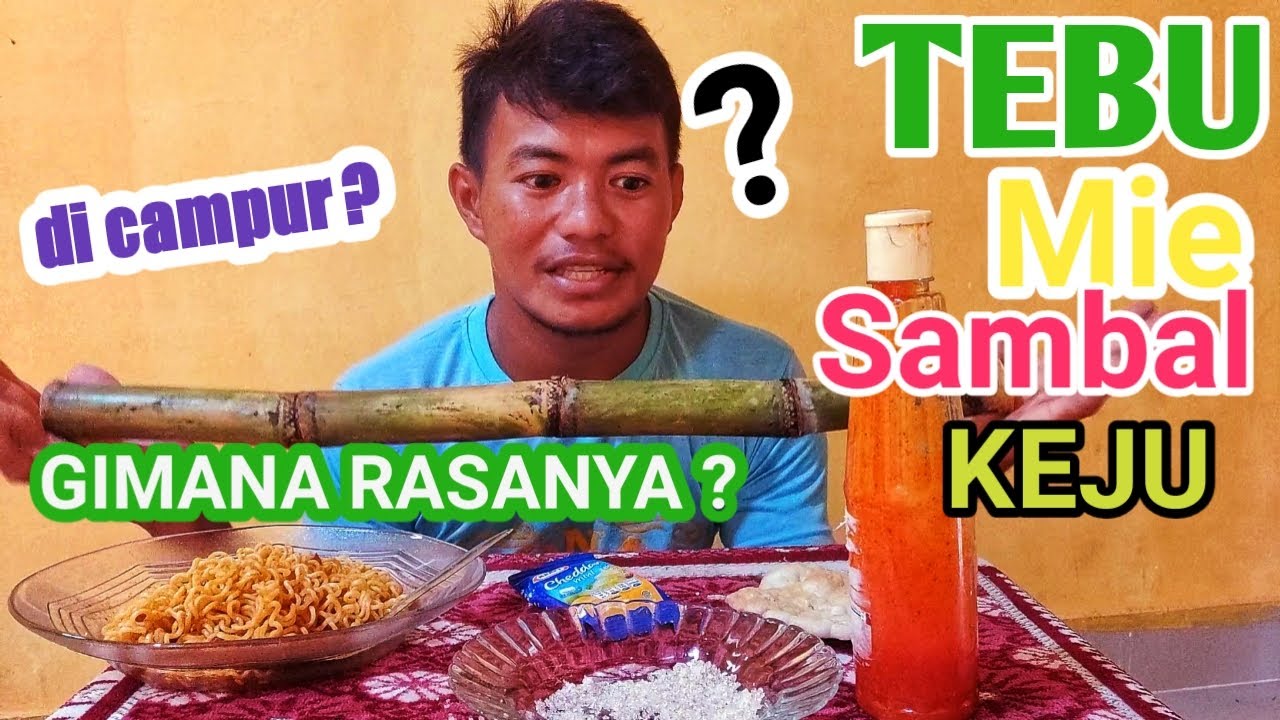 Cara makan tebu paling aneh asmr sugarcane 
