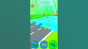Shape-shifting 🚁🚲 epic race gameplay level (106) #shorts #gameplay #shapeshifting