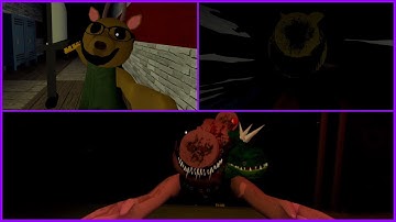 ALL JUMPSCARES in "Piggy: The Result of Isolation Ch. 5 - School"