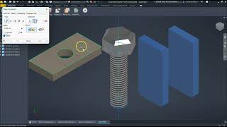Assembly of a basic bracket using Inventor