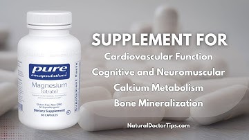 Pure Encapsulations Magnesium Citrate: Highly Bioavailable Form of Magnesium