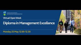 Diploma in Management Excellence Webinar with Stephen Boyle, May 2026