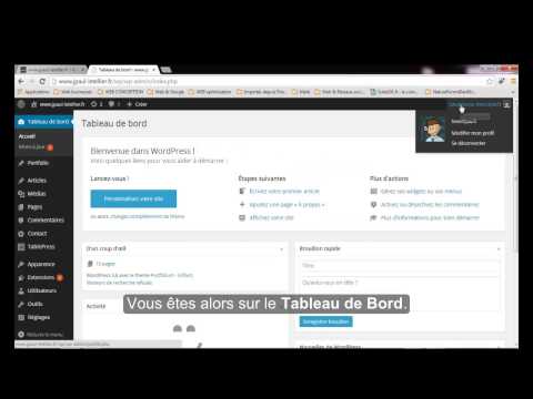 Wordpress : Comment se connecter & Changer de mot de passe | par Henri