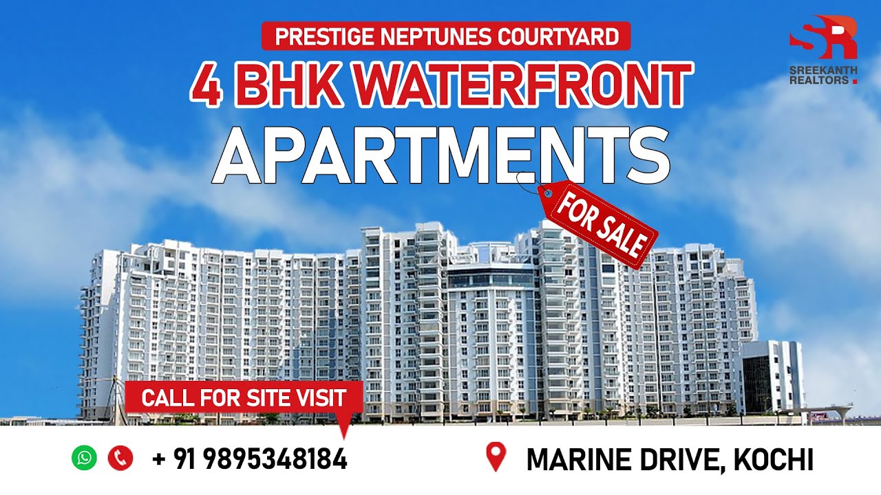 4BHK Waterfront Apartment for Sale near Marinedrive, Kochi Kochi Real