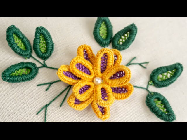 CREATIVE HAND EMBROIDERY: How to Make Beautiful Flowers from Thread