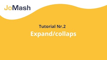 Videotutorial JoMash 101, Episode 2 - Expand/Collapse