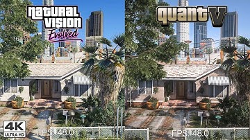 QuantV Vs Natural Vision Evolved Side By Side Comparison | July 2022 Comparison - RTX 3080 Ti 4K