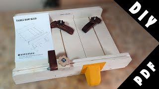 Table Saw Sled Making + Free PDF