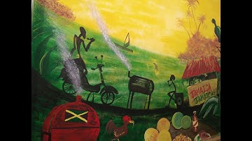 Murals for Jamaican Jerk spot in NYC: JERK off the grill