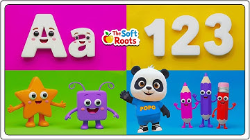 Preschool Learning activities for 3 year olds at home | Learn ABC Phonics Shapes Numbers Colors 🌈